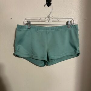 ADIDAS Vintage Classic Athletic Mini Hot‎ Pants Shorts Mint Green Women's Size M
